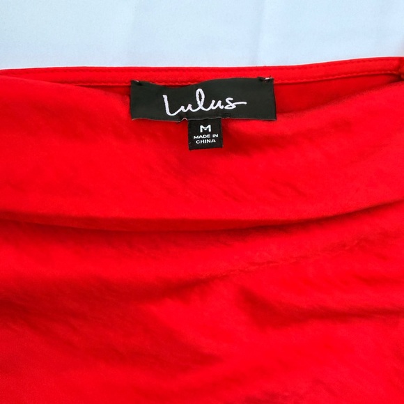 Lulu's Vibrant Red Camisole Top - Picture 3 of 3